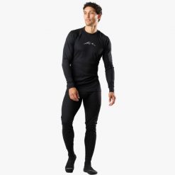 Zestawy szybkoschnące Narciarstwo Męska Swedemount Nordic Active Baselayer Set. Czarne bielizna termoaktywna SWEDEMOUNT, na zimę, m, bez wzorów, bez ramiączek, do biegania. Za 185.00 zł.
