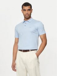 Boss Polo Palosh 30 50471335 Błękitny Slim Fit. Niebieskie koszulki polo Boss, l, bez wzorów, z bawełny, bez kołnierzyka, bez ramiączek. Za 359.99 zł.