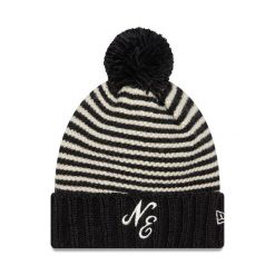 Czapka New Era. Czarne czapki zimowe New Era, bez wzorów. Za 149.99 zł.