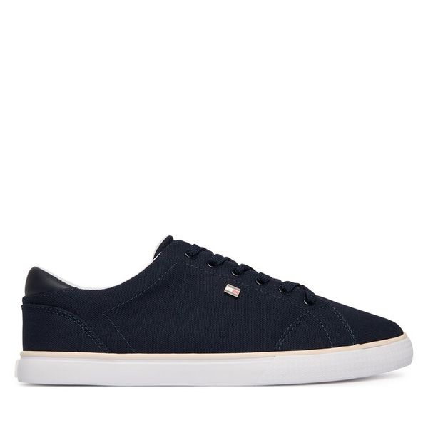 Sneakersy Tommy Hilfiger. Niebieskie kurtki Tommy Hilfiger, bez wzorów, bez kaptura. Za 165.99 zł.