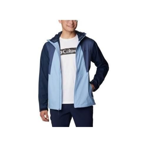 Kurtka uniwersalna męska Columbia Inner Limits II Jacket. Niebieskie kurtki Columbia, m, bez wzorów, z syntetyku, z kapturem. Za 279.00 zł.