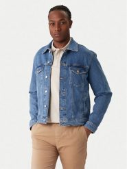 Tommy Jeans Kurtka jeansowa DM0DM22635 Niebieski Regular Fit. Niebieskie kurtki Tommy Jeans, m, bez wzorów, z bawełny, bez kaptura. Za 369.99 zł.