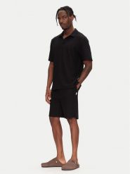 Jack&Jones Komplet polo i spodenki Slington 12281841 Czarny Relaxed Fit. Czarne krótkie spodenki sportowe Jack&Jones, m, bez wzorów, z bawełny. Za 249.99 zł.