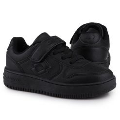 Buty młodzieżowe sportowe do chodzenia Lotto PALIOT. Czarna buty do biegania Lotto, bez wzorów, bez zapięcia, trekkingowe. Za 89.00 zł.