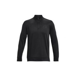 Bluza fitness męska Under Armour Armour Fleece 1/4 Zip. Czarne bluzy Under Armour, m, bez wzorów, bez kaptura. Za 239.99 zł.