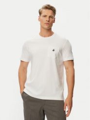 Beverly Hills Polo Club T-Shirt P-SS26M-TS414000 Biały Regular Fit. Białe koszulki polo sportowe Beverly Hills Polo Club, m, bez wzorów, z bawełny, bez kołnierzyka, bez ramiączek. Za 129.99 zł.