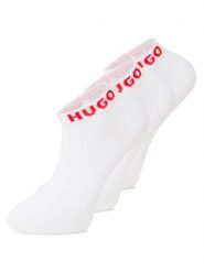 HUGO Skarpety w 3-paku Mężczyźni biały, 39-42. Białe skarpety Hugo, bez wzorów, z bawełny. Za 84.95 zł.