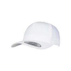 Czapka Flexfit 5-panel retro. Białe czapki z daszkiem FLEXFIT, bez wzorów. Za 46.00 zł.