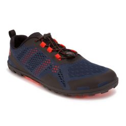 Buty berefoot męskie Xero Shes Aqua X Sport. Niebieskie buty trekkingowe XERO SHOES, bez wzorów, bez zapięcia. Za 359.99 zł.