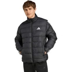 Męska kurtka adidas Essentials 3-Stripes. Czarne kurtki Adidas, m, bez wzorów, z materiału, bez kaptura. Za 506.50 zł.