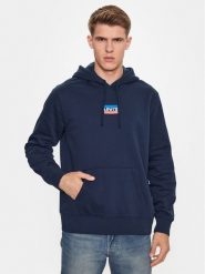 Levi's® Bluza Graphic Mini 38424-0056 Granatowy Standard Fit. Niebieskie bluzy m, bez wzorów, z bawełny, bez kaptura. Za 219.99 zł.