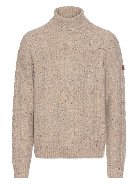 Camel Active Sweter w kolorze beżowym rozmiar: XL. Brązowe golfy Camel Active, xl, bez wzorów, ze splotem, bez ramiączek. Za 299.37 zł.