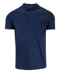 Koszulka POLO, Krótki Rękaw, Męska, Granatowa bez Nadruku, Jednokolorowa. Niebieskie bluzki z długim rękawem New Antracid, l, bez wzorów, z bawełny, bez kołnierzyka, bez ramiączek. Za 135.00 zł.