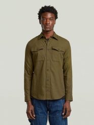 G-Star Koszula w kolorze khaki rozmiar: L. Brązowe koszule G-Star, l, bez wzorów, z bawełny, bez kołnierzyka, bez ramiączek. Za 171.28 zł.