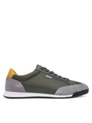 BOSS Sneakersy Nitan 50568486 Zielony. Zielone buty sportowe casual Boss, bez wzorów, z materiału, bez zapięcia. Za 679.99 zł.
