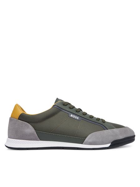 BOSS Sneakersy Nitan 50568486 Zielony. Zielone buty sportowe casual Boss, bez wzorów, z materiału, bez zapięcia. Za 679.99 zł.