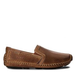 Półbuty Pikolinos. Brązowe eleganckie półbuty Pikolinos, bez wzorów, bez obcasa, bez zapięcia. Za 309.99 zł.