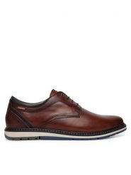 Pikolinos Półbuty Berna M8J-4331C1 Brązowy. Brązowe eleganckie półbuty Pikolinos, bez wzorów, ze skóry, bez obcasa, bez zapięcia. Za 609.99 zł.