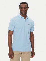 Hechter Paris Polo Pique H-Eco 74004 151902 Błękitny Regular Fit. Niebieskie koszulki polo Hechter Paris, l, bez wzorów, z bawełny, bez kołnierzyka, bez ramiączek. Za 179.99 zł.