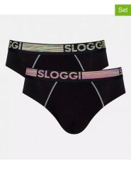 Sloggi Slipy (2 pary) "Go ABC" w kolorze czarnym rozmiar: M. Czarne slipki Sloggi, m, bez wzorów. Za 30.78 zł.