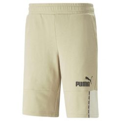 Szorty sportowe Puma Essentials Block Tape Szary. Brązowe krótkie spodenki sportowe Puma, xl, bez wzorów. W wyprzedaży za 164.45 zł.