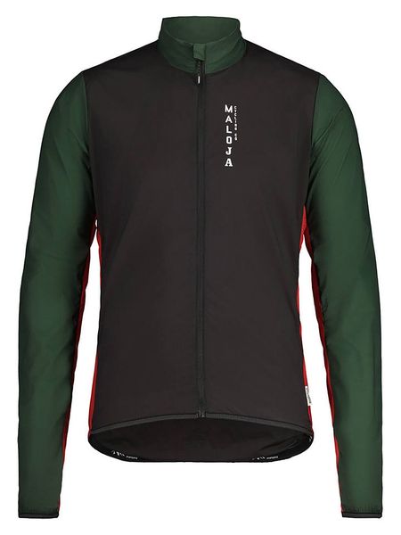 Maloja Kurtka kolarska "MaxM." w kolorze czarno-ciemnozielonym rozmiar: S. Czarne kurtki outdoor i hardshell Maloja, s, bez wzorów, z materiału, rowerowe. Za 166.49 zł.