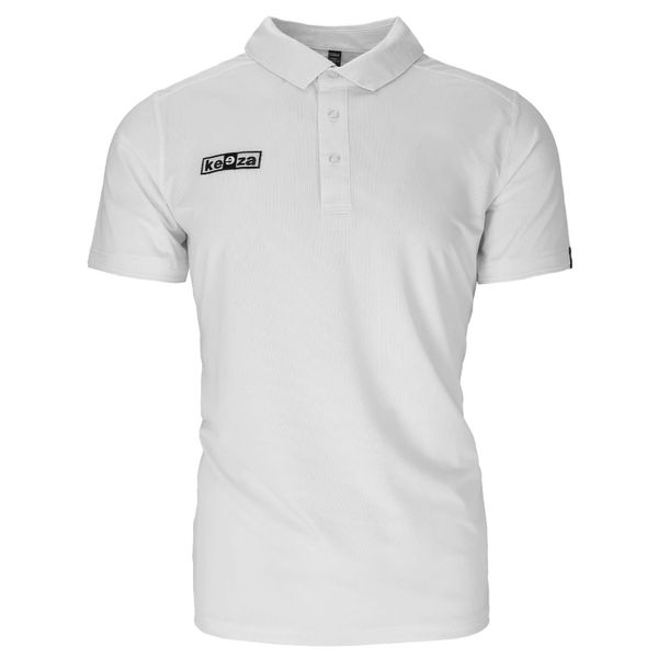 Koszulka polo KEEZA Draco z krótkim rękawem. Białe koszulki polo KEEZA, s, bez wzorów, bez kołnierzyka, bez ramiączek. Za 65.00 zł.