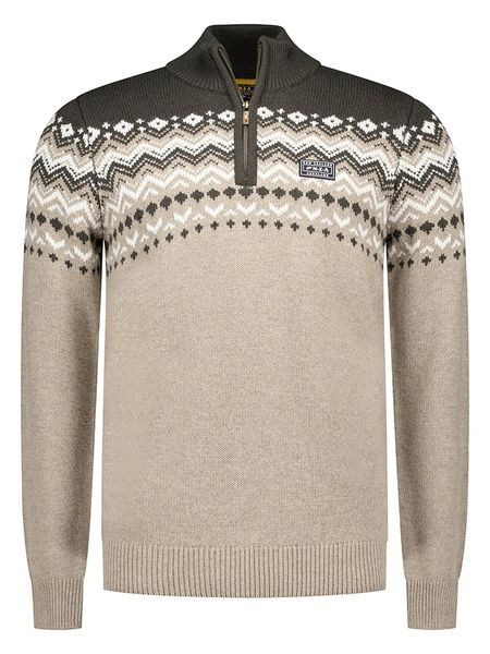 NEW ZEALAND AUCKLAND Sweter w kolorze beżowym rozmiar: XL. Brązowe swetry nierozpinane New Zealand Auckland, xl, bez wzorów, z wełny, bez kołnierzyka, bez ramiączek. Za 222.45 zł.