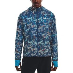 Kurtka do biegania męska Under Armour Storm Outrun Cold. Niebieskie kurtki Under Armour, m, bez wzorów, bez kaptura, do biegania. Za 669.00 zł.
