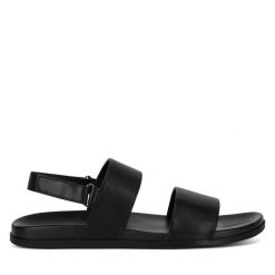 Sandały GINO ROSSI. Czarne sandały Gino Rossi, bez zapięcia. Za 119.99 zł.