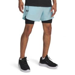 Spodenki Męskie Sportowe Under Armour Vanish Elite 2in1 Short. Niebieskie krótkie spodenki sportowe Under Armour, m, bez wzorów, z materiału. Za 299.99 zł.