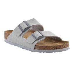 Sandały Męskie Skóra Arizona. Szare sandały Birkenstock, ze skóry, bez zapięcia. Za 547.99 zł.