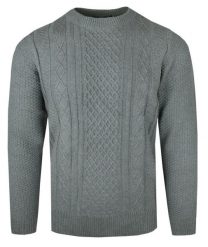 Męski Sweter z Dzianiny Bawełnianej (Knit) - Adriano Guinari - Popielaty. Szare swetry rozpinane Adriano Guinari, na jesień, l, bez wzorów, z bawełny, bez kołnierzyka, bez ramiączek. Za 169.00 zł.