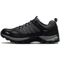 Buty trekkingowe męskie CMP Rigel Low Trekking. Czarne buty trekkingowe CMP, bez wzorów, z materiału, bez zapięcia, trekkingowe. Za 451.00 zł.