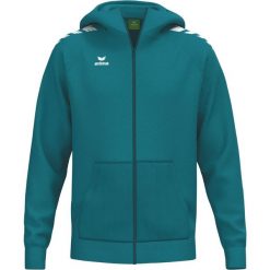 Kurtka z kapturem Erima Cmpt Wings Blue Junior. Niebieskie kurtki 575 FACTORY, m, bez wzorów, z materiału, z kapturem. Za 313.99 zł.