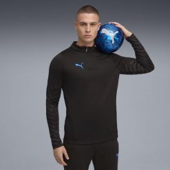 Męska bluza piłkarska individualCUP z zamkiem 1/4 PUMA. Białe kurtki do biegania Puma, m, bez wzorów, bez kaptura, do biegania. Za 269.00 zł.