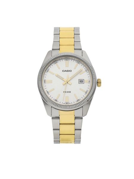 Casio Zegarek MTP-1302SG-7AVEF Srebrny. Szare zegarki Casio, srebrne. Za 289.00 zł.