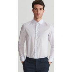 Bawełniana koszula z mikroprintem - Niebieski. Koszule marki Reserved. W wyprzedaży za 49.99 zł.