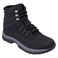 Buty trekkingowe męskie Hi-Tec 34935373173. Czarne buty trekkingowe Hi-tec, bez wzorów, z gumy, za kostkę, bez zapięcia. Za 263.80 zł.