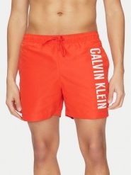 Calvin Klein Swimwear Szorty kąpielowe KM0KM01092 Czerwony Regular Fit. Czerwone kąpielówki Calvin Klein Swimwear, m, bez wzorów, z syntetyku. Za 169.99 zł.