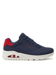 Skechers Sneakersy Uno - Suited On Air 183004 Granatowy. Niebieskie buty sportowe casual Skechers, bez wzorów, ze skóry, bez zapięcia. Za 239.99 zł.