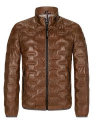 Milestone Skórzana kurtka "Aversa" w kolorze jasnobrązowym rozmiar: 48. Brązowe kurtki Milestone, bez wzorów, ze skóry, bez kaptura. Za 491.99 zł.