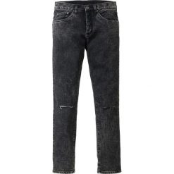 Dżinsy ze stretchem Skinny Fit Straight bonprix czarny "stone used". Jeansy marki Under Armour. Za 79.99 zł.