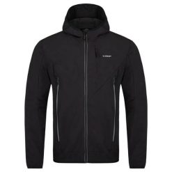 Męska kurtka softshell Loap Ural czarna. Czarne kurtki ZSPORT, na zimę, m, bez wzorów, z softshellu, bez kaptura, do biegania. Za 360.99 zł.