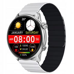 Smartwatch zegarek sportowy IMIKI TG2. Czarne, cyfrowe zegarki IMIKI, metalowe. Za 229.00 zł.
