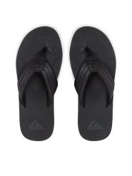 Quiksilver Japonki AQYL100623 Czarny. Czarne japonki Quiksilver, bez wzorów, ze skóry. Za 139.99 zł.