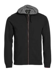 Clique Classic Hoody Full Zip – Męska bluza z kapturem na zamek. Czarne bluzy z kapturem CLIQUE, m, bez wzorów, z bawełny, z kapturem. Za 233.98 zł.