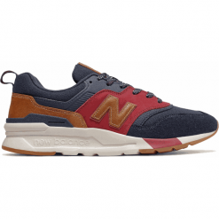 New Balance CM997HDT. Brązowe buty sportowe casual New Balance, bez wzorów, z materiału. Za 449.99 zł.