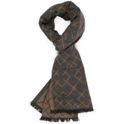 Brązowy Szalik Męski Ciepły Miękki Szal Gładki Dwustronny Elegancki Mes-Jed. Brązowe szaliki bez wzorów, z materiału. Za 29.99 zł.