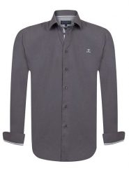 SIR RAYMOND TAILOR Koszula "Chad" - Regular fit - w kolorze antracytowym rozmiar: M. Czarne koszule Sir Raymond Tailor, m, bez wzorów, z bawełny, bez kołnierzyka, bez ramiączek. Za 105.14 zł.